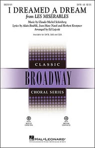 cover I Dreamed a Dream SATB choral sheet music cover